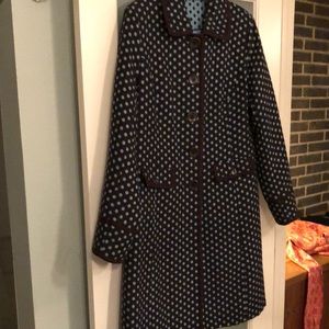 Boden polka dot coat